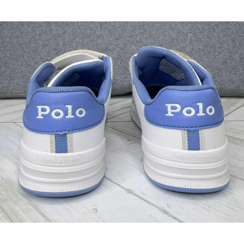 POLO RALPH LAUREN Heritage Court‎ II Bear EZ Sneakers Girls Size 13.5 Preppy